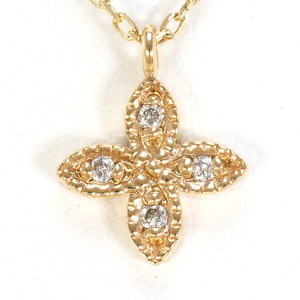 VINTAGE 10k Gold Diamond Necklace